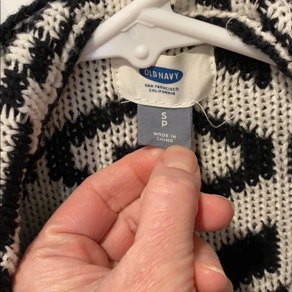 Oversized Chunky Sweater Jacket Shacket Tribal - Picture 5 of 14